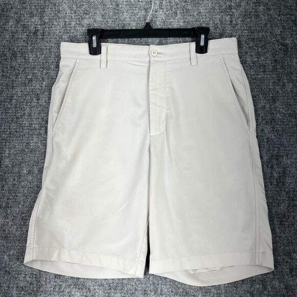 FootJoy Shorts Mens 32 Beige Strech Performance Tech Golf Chino 10" Inseam‎ - Picture 1 of 8